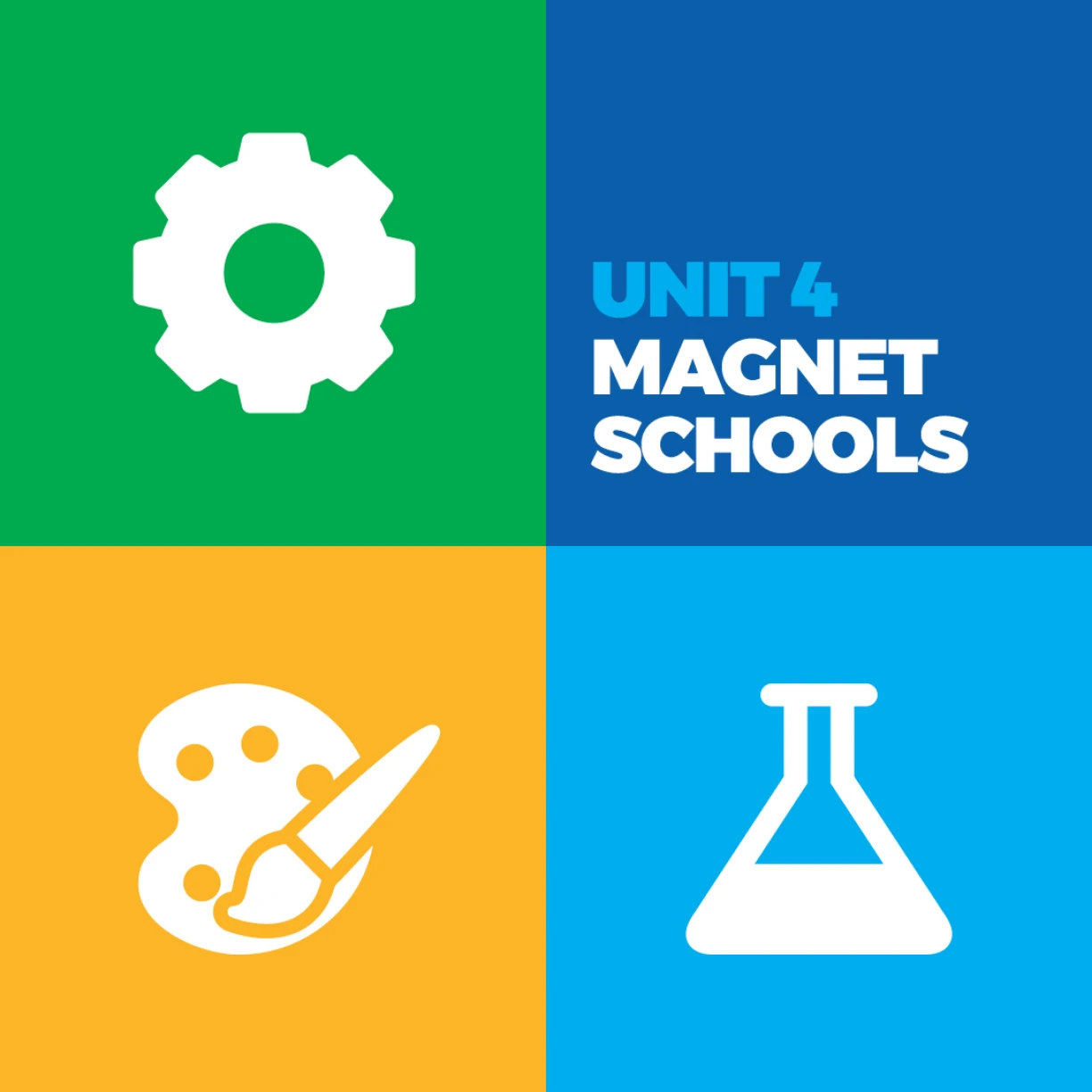 Unit & magnet schools logo.