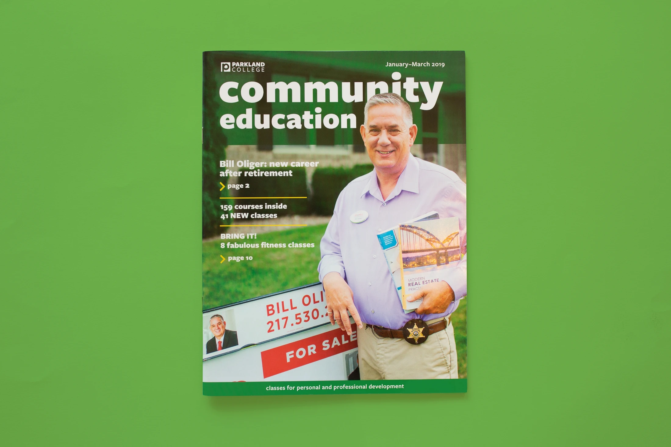 The cover of community education magazine.