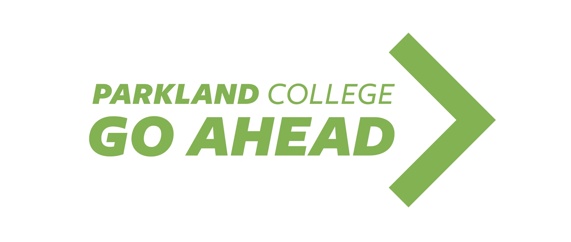 Parkland college go ahead logo.