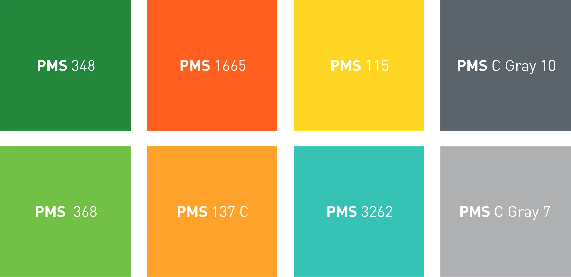 A set of color palettes with different colors.