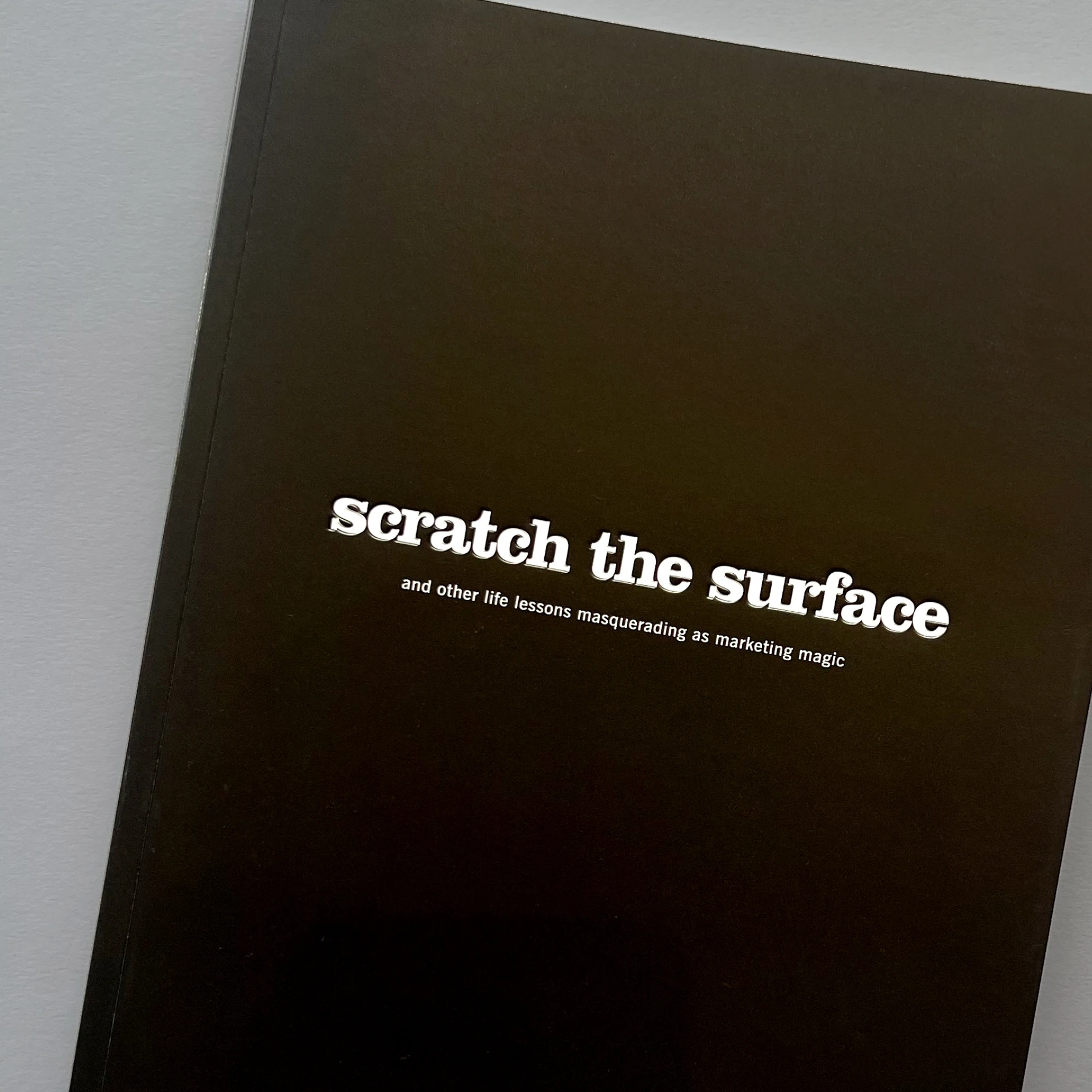 Scratch the surface book cover.